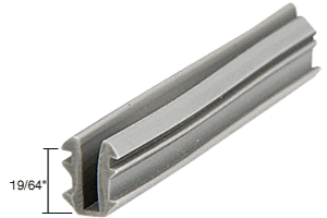 C.R. Laurence CRL Glazing Vinyl; 19/64&quot; Channel Depth 15/64&quot; to 9/32&quot; Metal Opening - 1000 ft Roll | GC673M