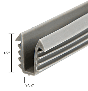 C.R. Laurence CRL Glazing Vinyl; 1/2&quot; Channel Depth 9/64&quot; to 11/64&quot; Metal Opening - 1000 ft Roll | GC725M
