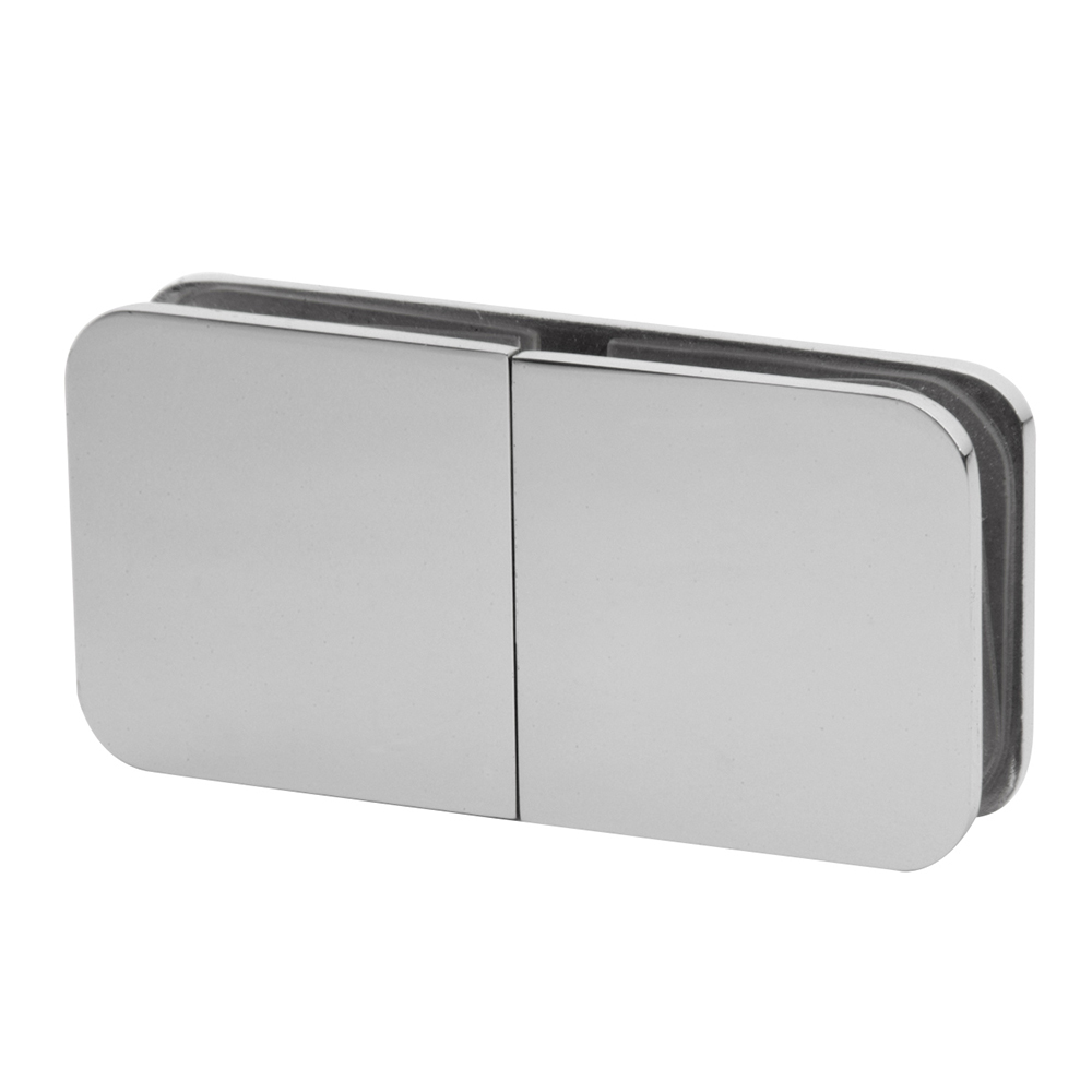 CRL Polished Chrome Traditional 180 Degree Split Face and &quot;Y&quot; Inline Glass Clamp | GCB182CH