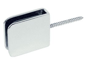 C.R. Laurence CRL Chrome Finish Traditional Movable Wall Mounted Transom Glass Clamp | DISCONTINUED | GCB186CH