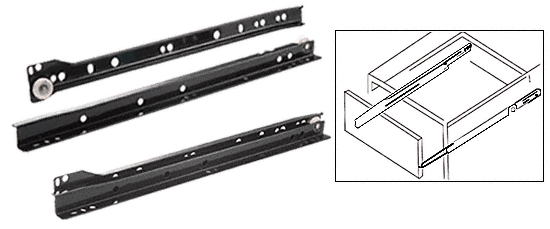 C.R. Laurence CRL 14&quot; Drawer Slides - Pair | GDH141BL