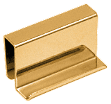 C.R. Laurence CRL Brass Strike Plate With Finger Grip  | GDH60BR