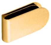 C.R. Laurence CRL Brass Rounded Strike Plate  | GDH90BR