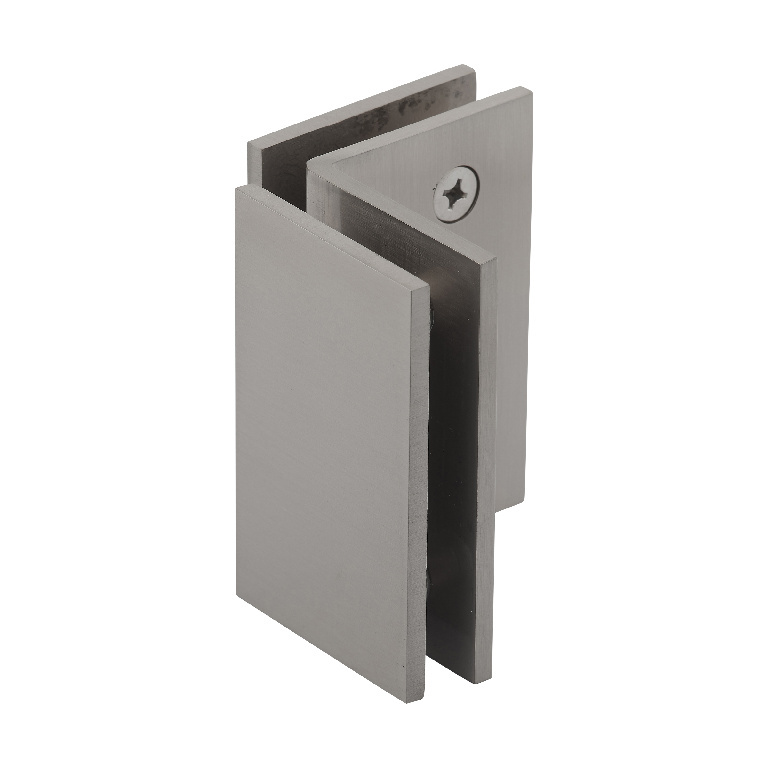 CRL Brushed Nickel Geneva Series Glass-to-Glass Bracket | GE090BN