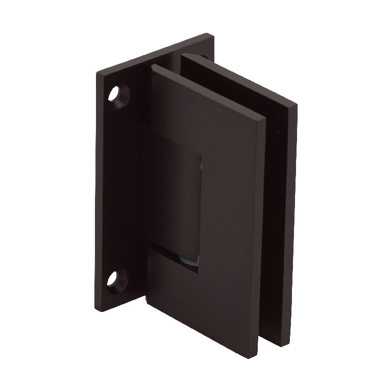 CRL Geneva 037 Series Oil Rub Bronze Wall Mount Full Back Plate Standard Hinge | GEN0370RB