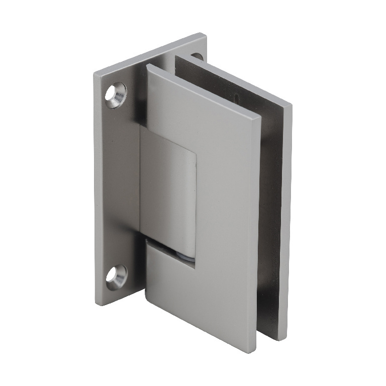 CRL Geneva 037 Series Satin Nickel Wall Mount Full Back Plate Standard Hinge | GEN037SN