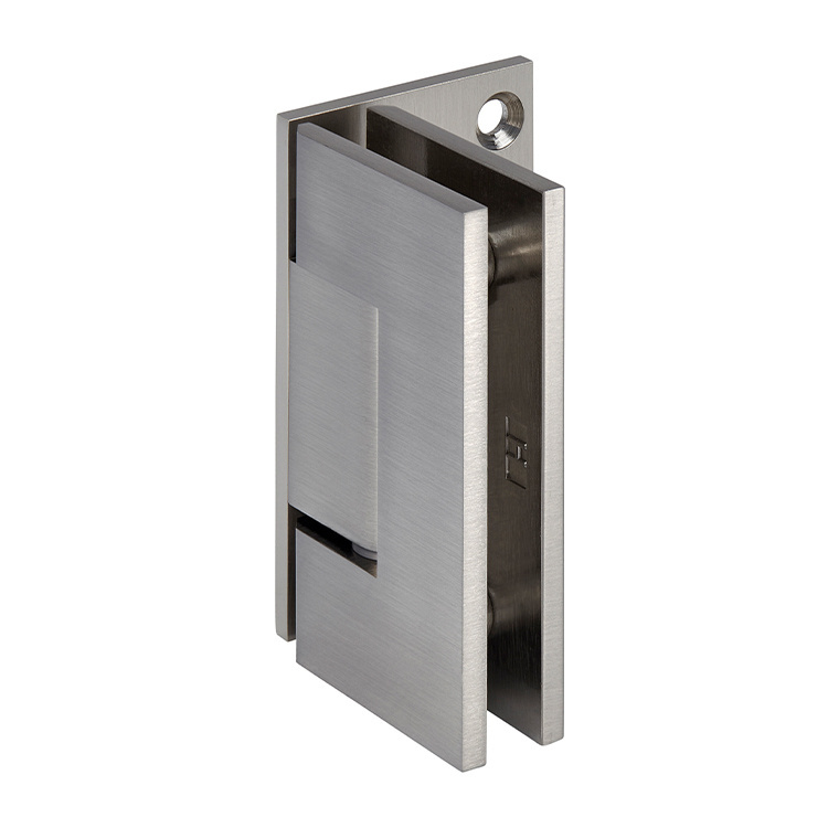 CRL Geneva 044 Series Brushed Nickel Wall Mount Offset Back Plate Hinge | GEN044BN