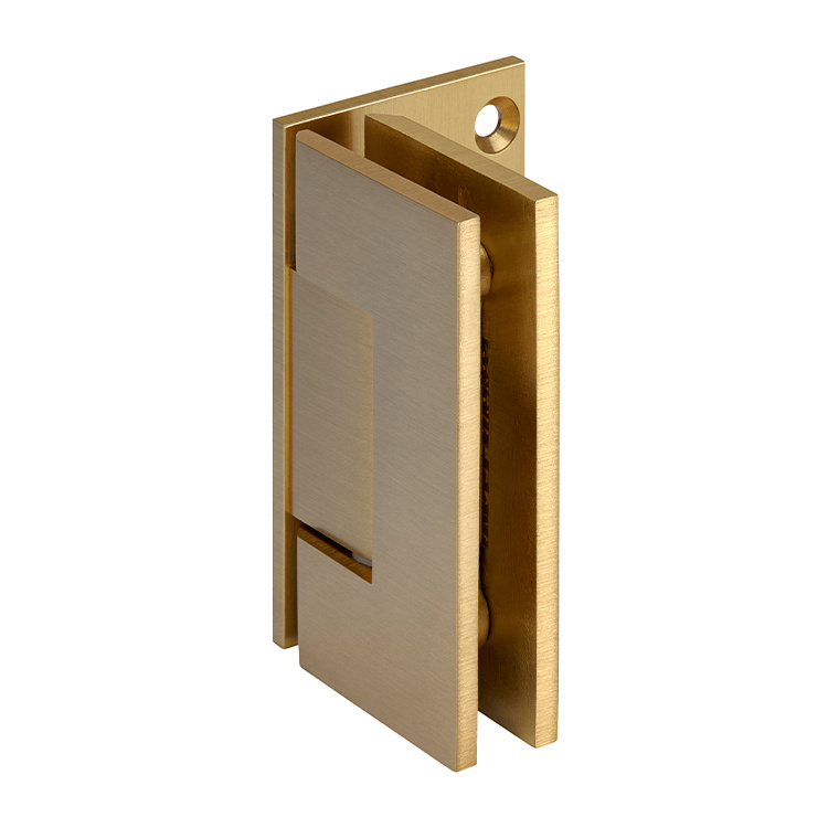 CRL Geneva 044 Series Satin Brass Wall Mount Offset Back Plate Hinge | GEN044SB
