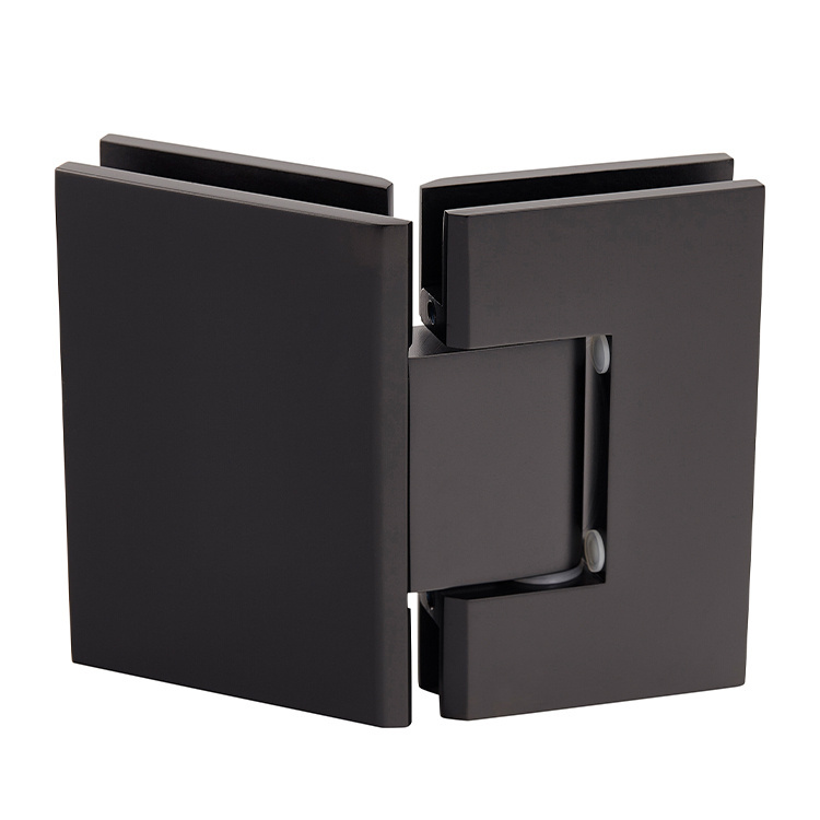 CRL Geneva 045 Series Oil Rub Bronze 135&amp;#176; Glass-to-Glass Hinges | GEN0450RB