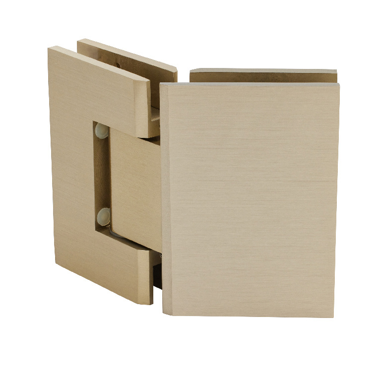 CRL Geneva 045 Series Brushed Bronze 135&amp;#176; Glass-to-Glass Hinges | GEN045BBRZ