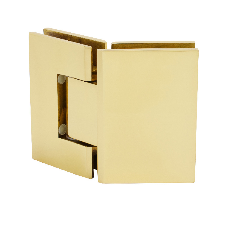 CRL Geneva 045 Series Brass 135&amp;#176; Glass-to-Glass Hinges | GEN045BR