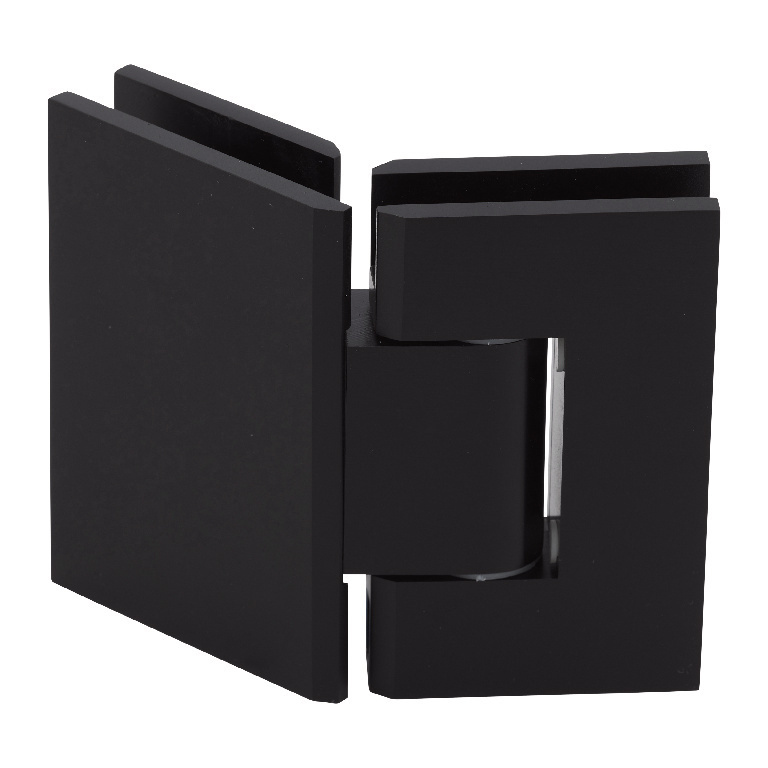 CRL Geneva 045 Series Matte Black 135&amp;#176; Glass-to-Glass Hinges | GEN045MBL