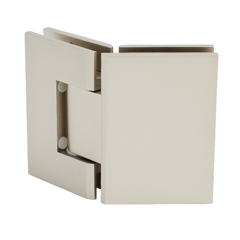CRL Geneva 045 Series Satin Nickel 135&amp;#176; Glass-to-Glass Hinges | GEN045SN