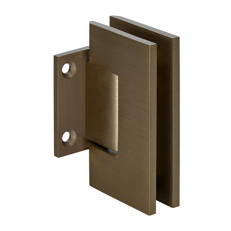 CRL Geneva 074 Series Brushed Bronze Wall Mount Short Back Plate Hinge (Standard Model) | GEN074BBRZ