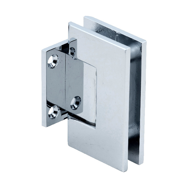 CRL Geneva Series Chrome Wall Mount Short Back Plate Hinge (Standard Model) | GEN074CH