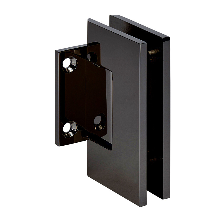 CRL Geneva Series Gun Metal Wall Mount Short Back Plate Hinge (Standard Model) | GEN074GM