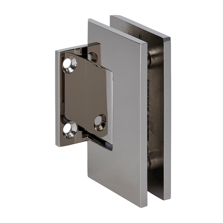 CRL Geneva Series Polished Nickel Wall Mount Short Back Plate Hinge (Standard Model) | GEN074PN