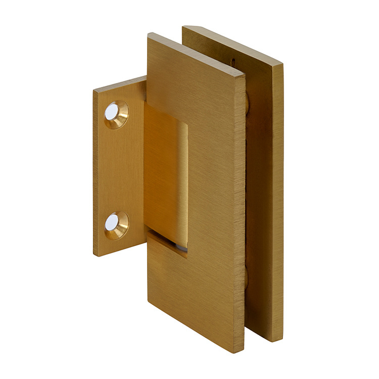 CRL Geneva Series Satin Brass Wall Mount Short Back Plate Hinge (Standard Model) | GEN074SB