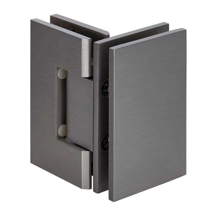 CRL Geneva 092 Series Brushed Nickel 90&amp;#176; Glass-To-Glass Hinges | GEN092BN