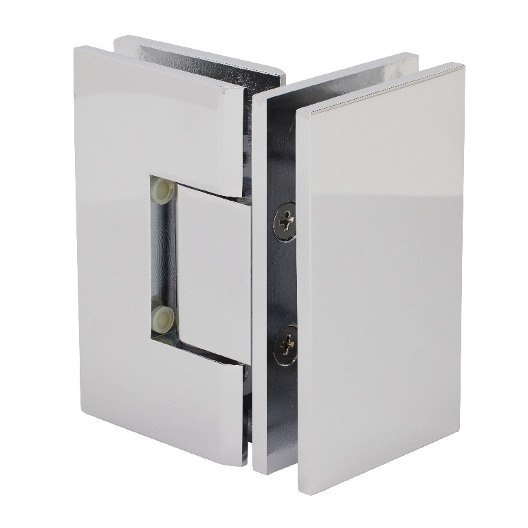 CRL Geneva 092 Series Polished Chrome 90&amp;#176; Glass-To-Glass Hinges | GEN092CH