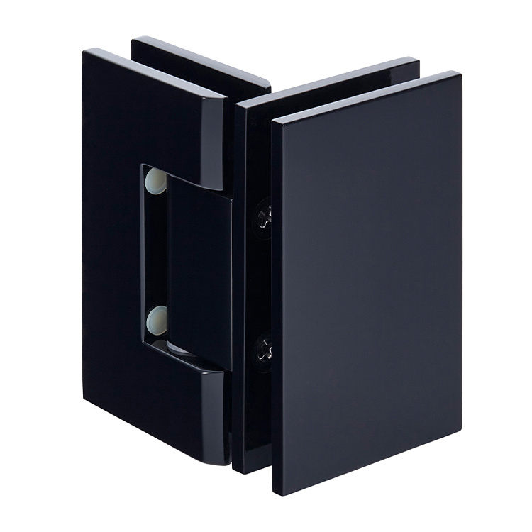 CRL Geneva 092 Series Matte Black 90&amp;#176; Glass-To-Glass Hinges | GEN092MBL