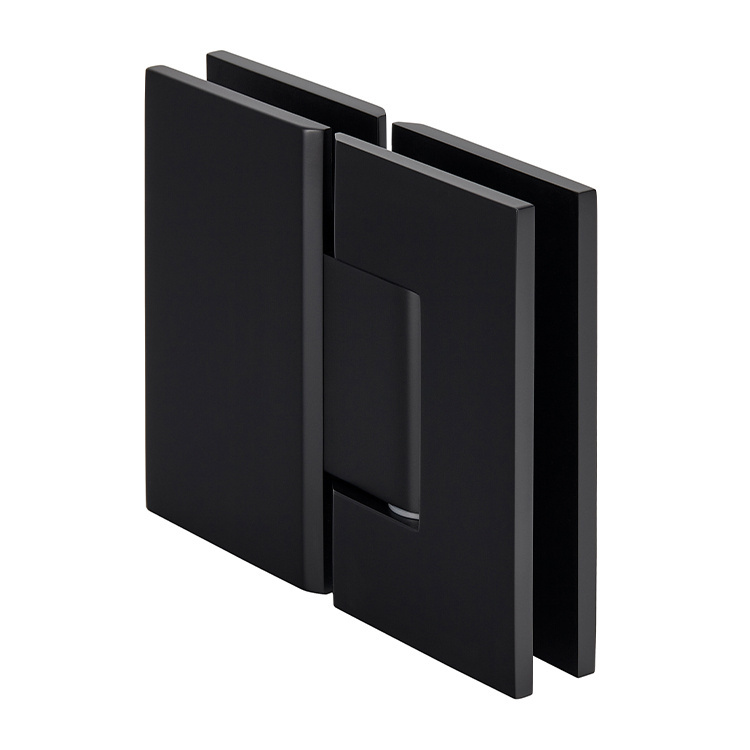 CRL Geneva 180 Series Matte Black 180&amp;#186; Glass-To-Glass Standard Hinge | GEN180MBL