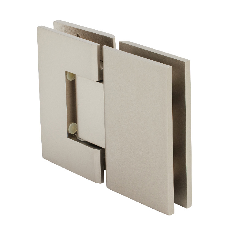 CRL Geneva 180 Series Satin Nickel 180&amp;#186; Glass-To-Glass Standard Hinge | GEN180SN