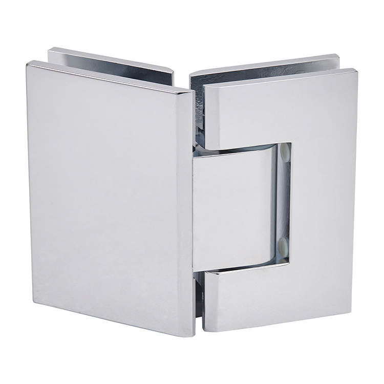CRL Geneva 345 Series Polished Chrome Adjustable 135&amp;#176; Glass-to-Glass Hinge | GEN345CH