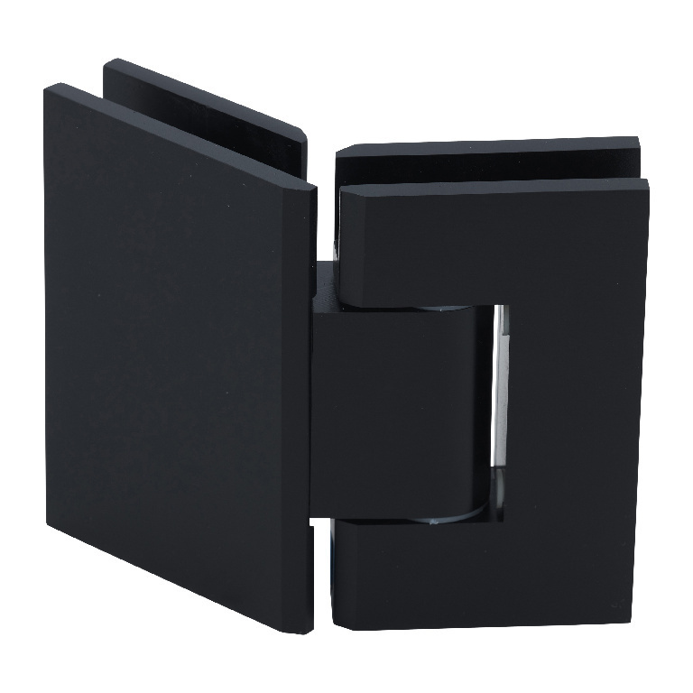 CRL Geneva 345 Series Matte Black Adjustable 135&amp;#176; Glass-to-Glass Hinge | GEN345MBL