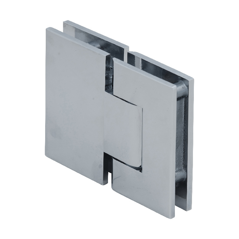 CRL Geneva 380 Series Polished Chrome Adjustable 180&amp;#176; Glass-to-Glass Hinge | GEN380CH