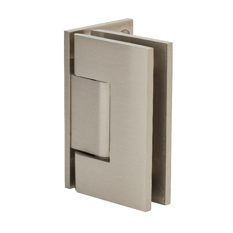 CRL Geneva 544 Series Brushed Nickel Wall Mount Offset Back Plate Hinge | GEN544BN