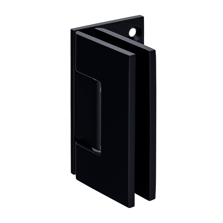 CRL Geneva 544 Series Matte Black Wall Mount Offset Back Plate Hinge | GEN544MBL