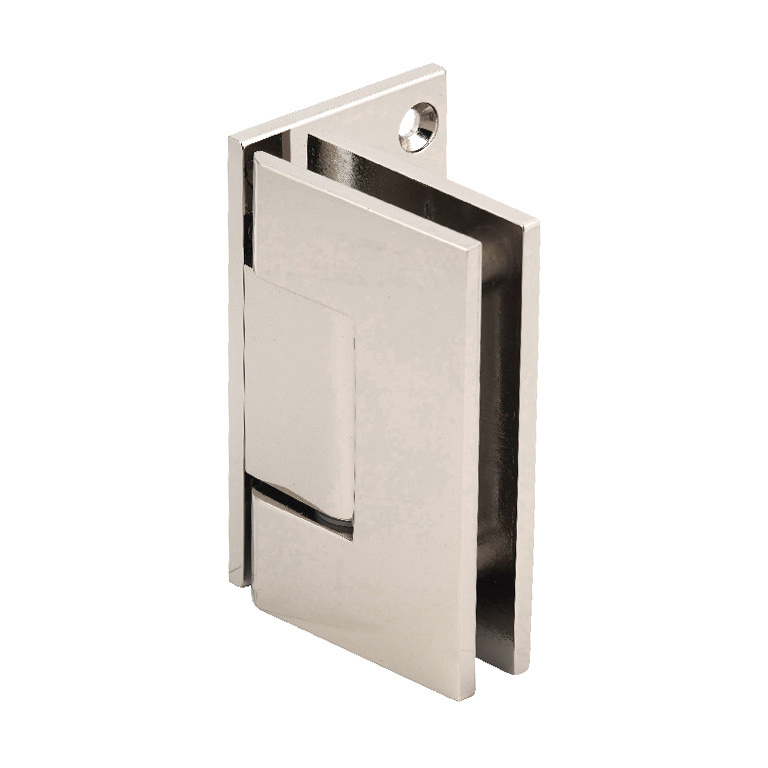CRL Geneva 544 Series Polished Nickel Wall Mount Offset Back Plate Hinge | GEN544PN