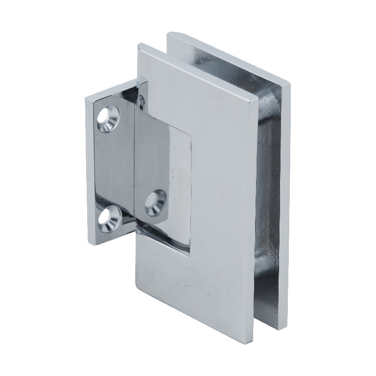 CRL Geneva Series Chrome Wall Mount Short Back Plate Hinge (5 Degree  Pre-Set  Model) | GEN574CH