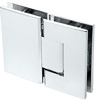 CRL Geneva 580 Series Polished Chrome 180&amp;#186; Glass-To-Glass Hinge with 5&amp;#186; Offset | GEN580CH