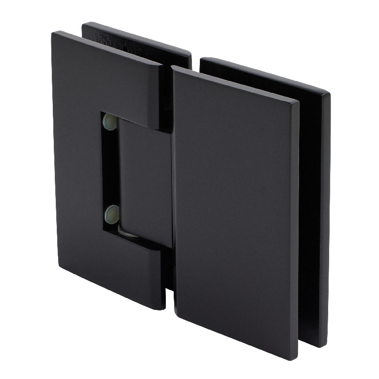 CRL Geneva 580 Series Matte Black 180&amp;#186; Glass-To-Glass Hinge with 5&amp;#186; Offset | GEN580MBL