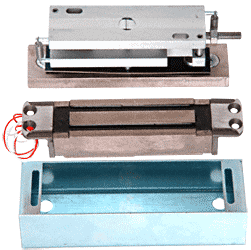 C.R. Laurence CRL Locknetics&amp;#174; Electromagnetic Bottom Rail Mortised Shear Lock - 3,000 Pound Holding Force | GF3000BRD