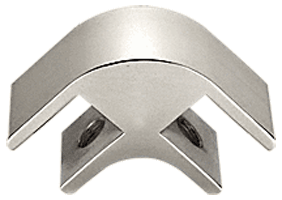 CRL Chrome Finish Deluxe 1-1/2&quot; Long 2-Way 90&#176; Glass Furniture Connector for 3/4&quot; Glass | GFC6901CH