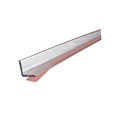 Gordon Glass® Crystal Clear L-Shape Polycarbonate w/ Pre-applied Tape - 73" Long