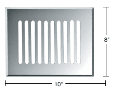 C.R. Laurence CRL 8&quot; X 10&quot; Glass Mirror Grille  | GMG810C