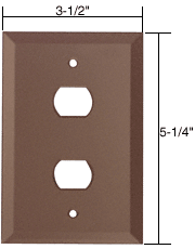 C.R. Laurence CRL 2X Despard Glass Mirror Plate - Bronze | GMP107B