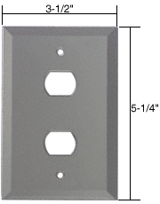 C.R. Laurence CRL 2X Despard Glass Mirror Plate - Gray | GMP107G