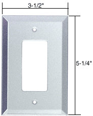 C.R. Laurence CRL Decora Glass Mirror Plate - Clear  | GMP12C