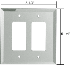 C.R. Laurence CRL 2X Decora Glass Mirror Plate - Clear  | GMP13C