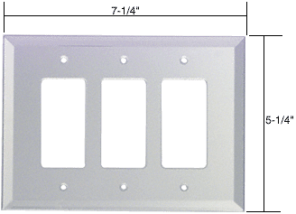 C.R. Laurence CRL 3X Decora Glass Mirror Plate - Clear  | GMP16C
