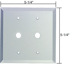C.R. Laurence CRL 2X Dimmer Glass Mirror Plate - Clear  | GMP207C