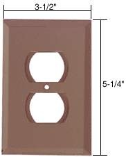 C.R. Laurence CRL Duplex Plug Glass Mirror Plate - Bronze | GMP2B
