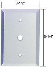 C.R. Laurence CRL 3/8&quot; Cable TV Glass Mirror Plate - Clear  | GMP4C