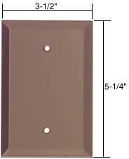 C.R. Laurence CRL Blank Glass Mirror Plate - Bronze | GMP5B
