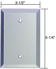 C.R. Laurence CRL Blank Glass Mirror Plate - Clear  | GMP5C